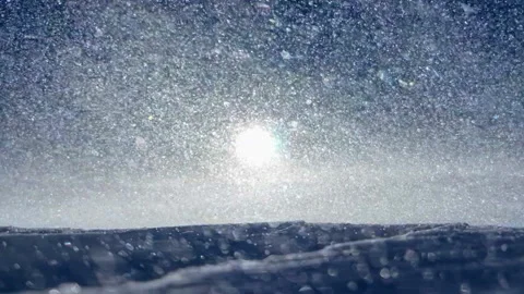 Blowing Snow Stock Footage 225908222