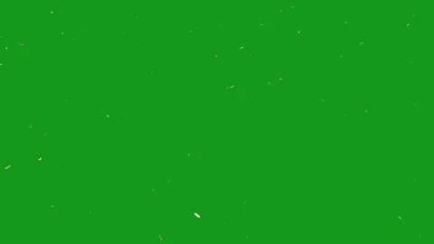 Blowing snow particles motion graphics with green screen background Stock Footage 132772716