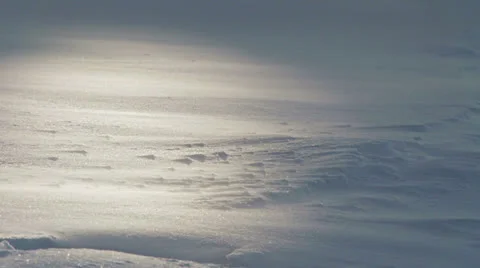 Blowing Snow Particles Slanting Sunlight slow Stock Footage 22550905