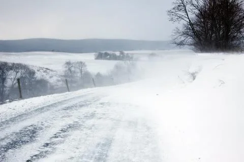 Blowing snow Stock Photos