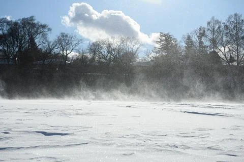 Blowing Snow in Toronto Stock Photos