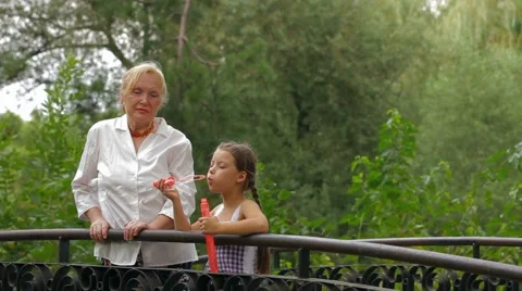 Blowing Soap Bubbles Video stock 52427782