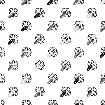 Blowing steam clouds seamless texture pattern background Stockillustratie