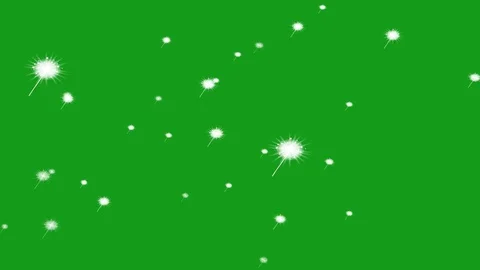 Blowing tiny flowers with green screen background Stock Footage 129487648