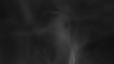 Blowing white smoke on a black background Stock Footage 105675330