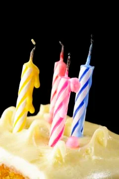 Blown candles Stock Photos