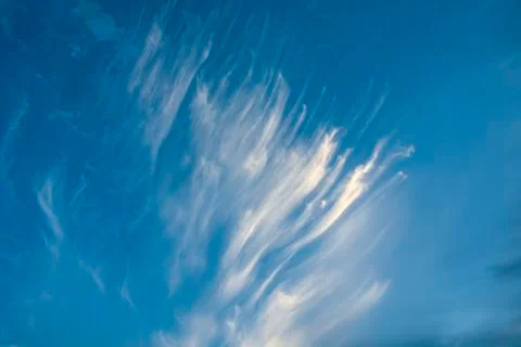 Blown clouds in the sky Stock Photos