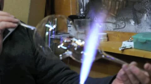 Blown glass Stock Footage 10838754