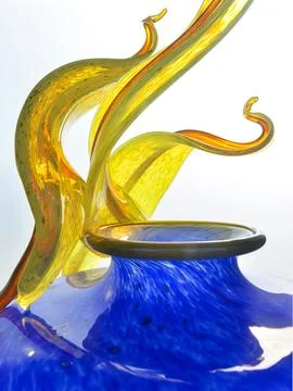 Blown glass vase Stock Photos
