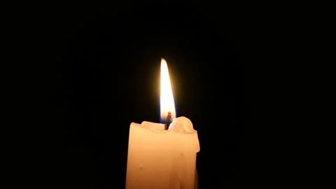 Blown out candle light on black background 库存影片 162601979
