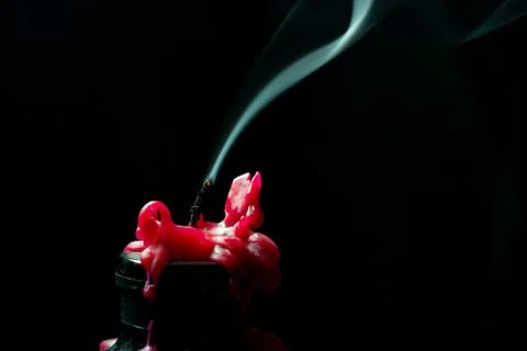 Blown out candle Stock Photos