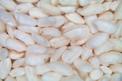 Blown rice seen from up and up Stock Photos