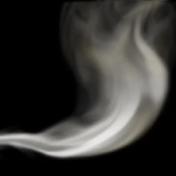Blown smoke Stock Illustration
