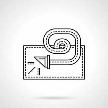 Blowout toy flat line vector icon Stock Illustration