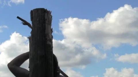 Blows  sword Vídeo Stock 11954847