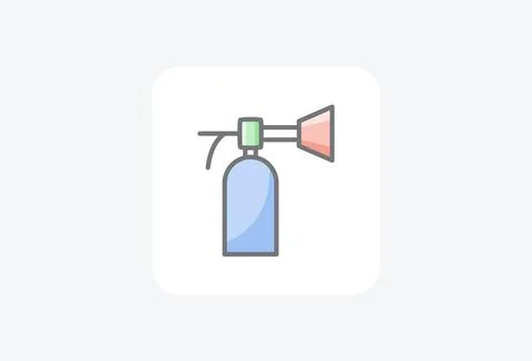 Blowtorch, butane fully editable vector fill icon Stock Illustration