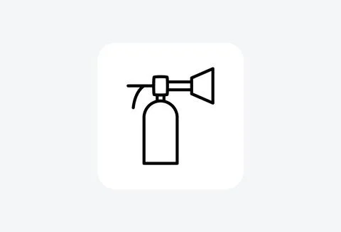 Blowtorch, butane fully editable vector fill icon Stock Illustration