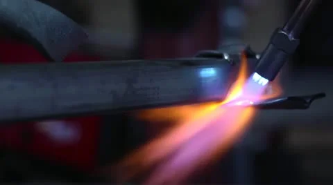 Blowtorch Close Up Stock Footage 12660169