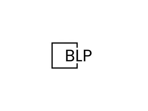 BLP letter initial logo design vector illustration Ilustración de archivo