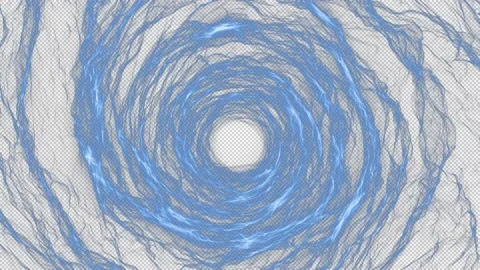 Blu abstract portal vj loop on alpha background Stock Footage 237684896