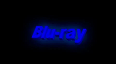 Blu-ray 3D Text Animation Stock Footage 40156706