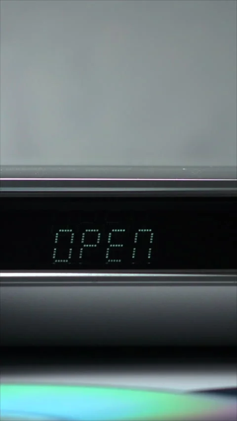 Blu-ray Disc Ejecting From Player. Unloading Compact Disc From The DVD/CD Player 스톡 동영상 275828502