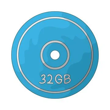 Blu-ray Disc illustration Stock Illustration