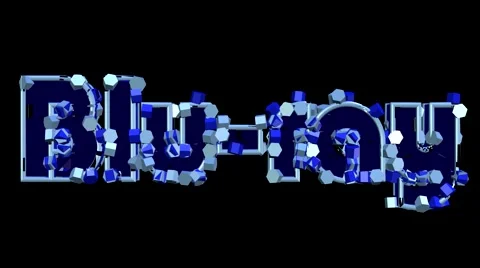 Blu-ray Explosion 3D Text Animation Stock Footage 40155070