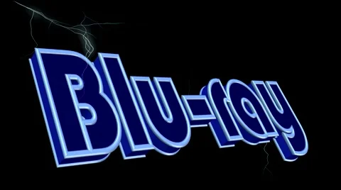 Blu-ray Lightning 3D Animation Stock Footage 40160244