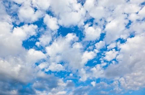 Blu sky and white clouds Stock Photos