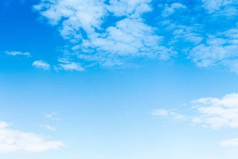 Blu sky with white clound Stock Photos