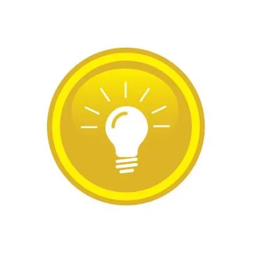 Blub light icon web Stock Illustration