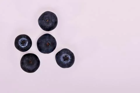 Bluberries on white Foto stock