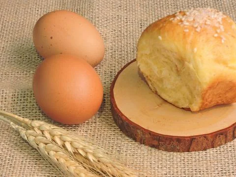 Bluder or sweet bread which is a mixture of bread and cake dough Stock Photos