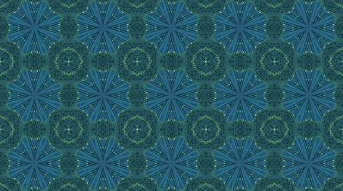 Blue 2D background with rounded green crosses on it in a seamless pattern Stock Illustration