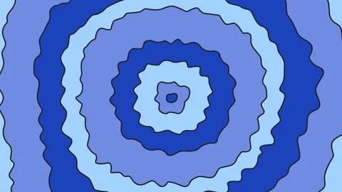 Blue 2D Cartoon Transition Stock Footage 110812130