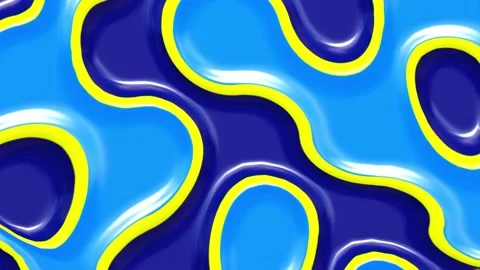 Blue 3D Abstract Animated Background. Wavy texture Stock Footage 133810744