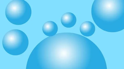 Blue 3D bubble background Stock Illustration