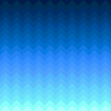 Blue 3d geometrical cube waves gradient seamless pattern Stock Illustration