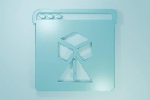 Blue 3D printer icon isolated on blue background. 3d printing. Minimalism c.. イラスト素材