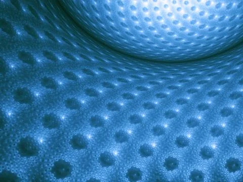 Blue 3d textured shape Stock Illustration