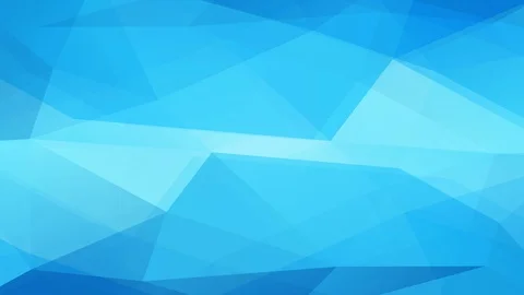 Blue 3d triangle creating polygon figures with a patterned layer sharing an Video stock 128350321