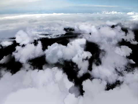 Blue 4k Above Clouds With Alpha Video stock 80315824