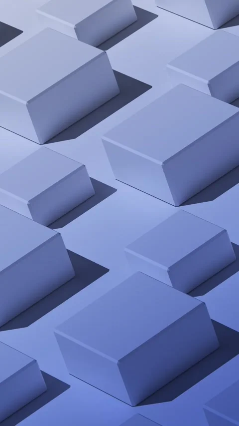 Blue abstract 3d render looping background with motion design animation . Stock Footage 239661419
