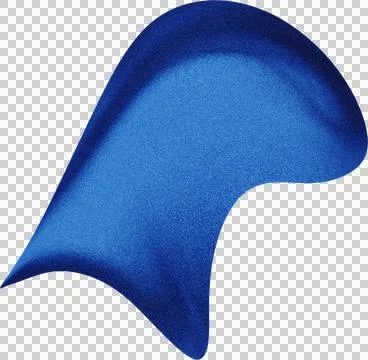 Blue abstract 3d shape png Stock Illustration