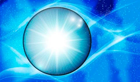 Blue Abstract Art Background. Vector Illustration Stock Illustration