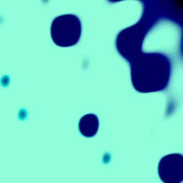Blue abstract artistic background floating blots Stock Illustration