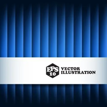 Blue abstract backdrop with 3d effect Stock Illustration