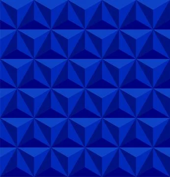 Blue abstract background. 3D vector triangle pattern geometry. 스톡 일러스트