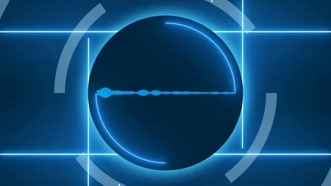 blue abstract background and audio wavef... | Stock Video | Pond5